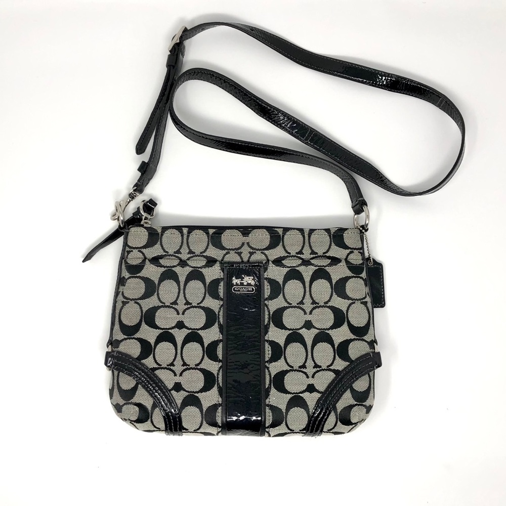 COACH CROSSBODY PRINT BLACK